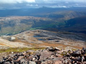 View from Meall a' Ghubhais towards Kinlochewe